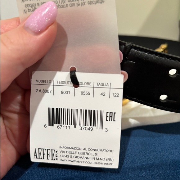 Moschino Brand New Black belt size 42 - Picture 4 of 5